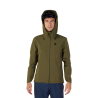 capucha de la Chaqueta impermeable y paravientos para bicicleta Fox Ranger 2.5L para mtb color verde oliva