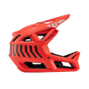 lateral del Casco integral de Mtb Enduro Fox Proframe Nace MIPS NARANJA con franjas negras | 31472-104