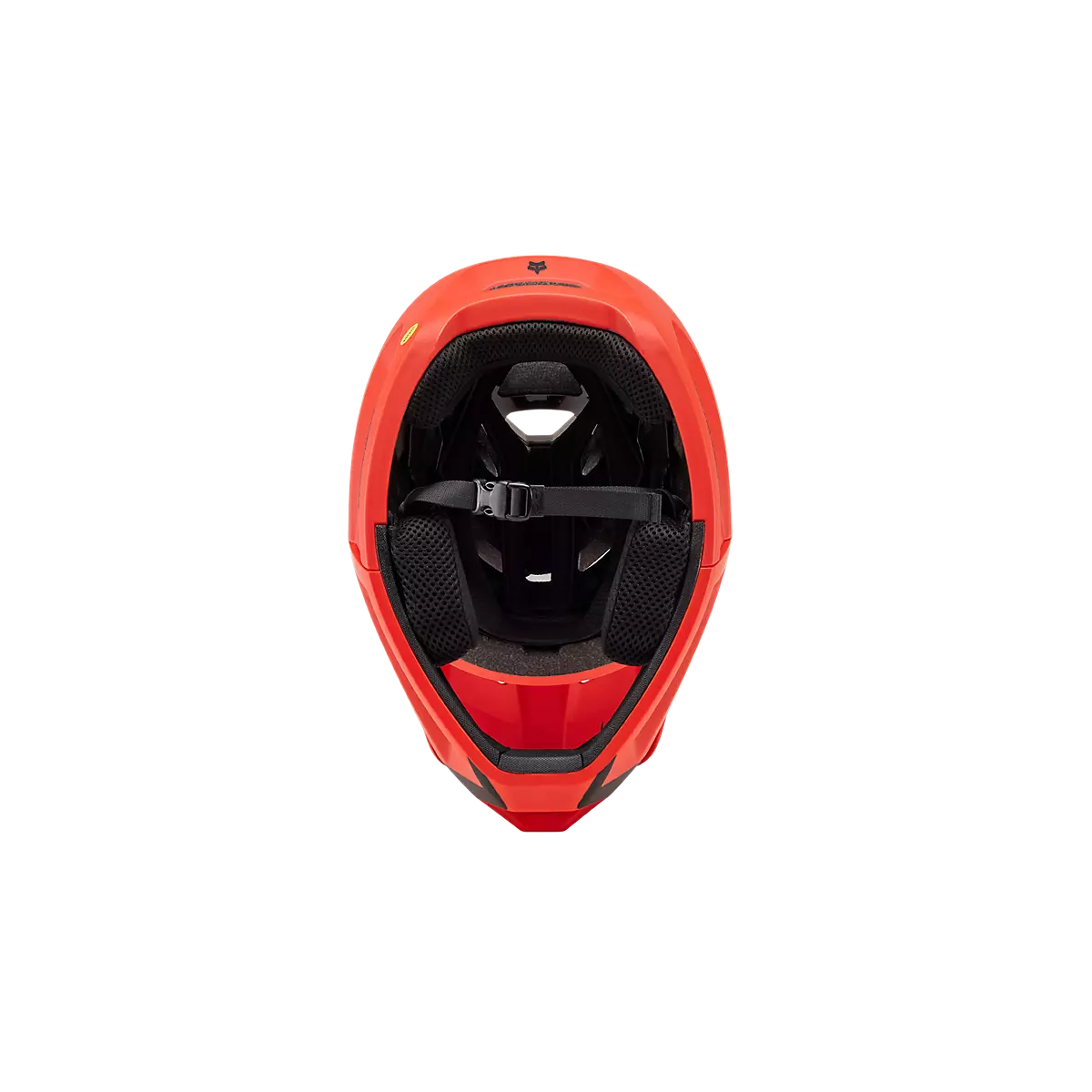 interior del Casco integral de Mtb Enduro Fox Proframe Nace MIPS NARANJA con franjas negras | 31472-104