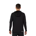 espalda de la Camiseta / Sudadera técnica con capucha Fox Defend Thermal invierno 31480-001 color negro paravientos
