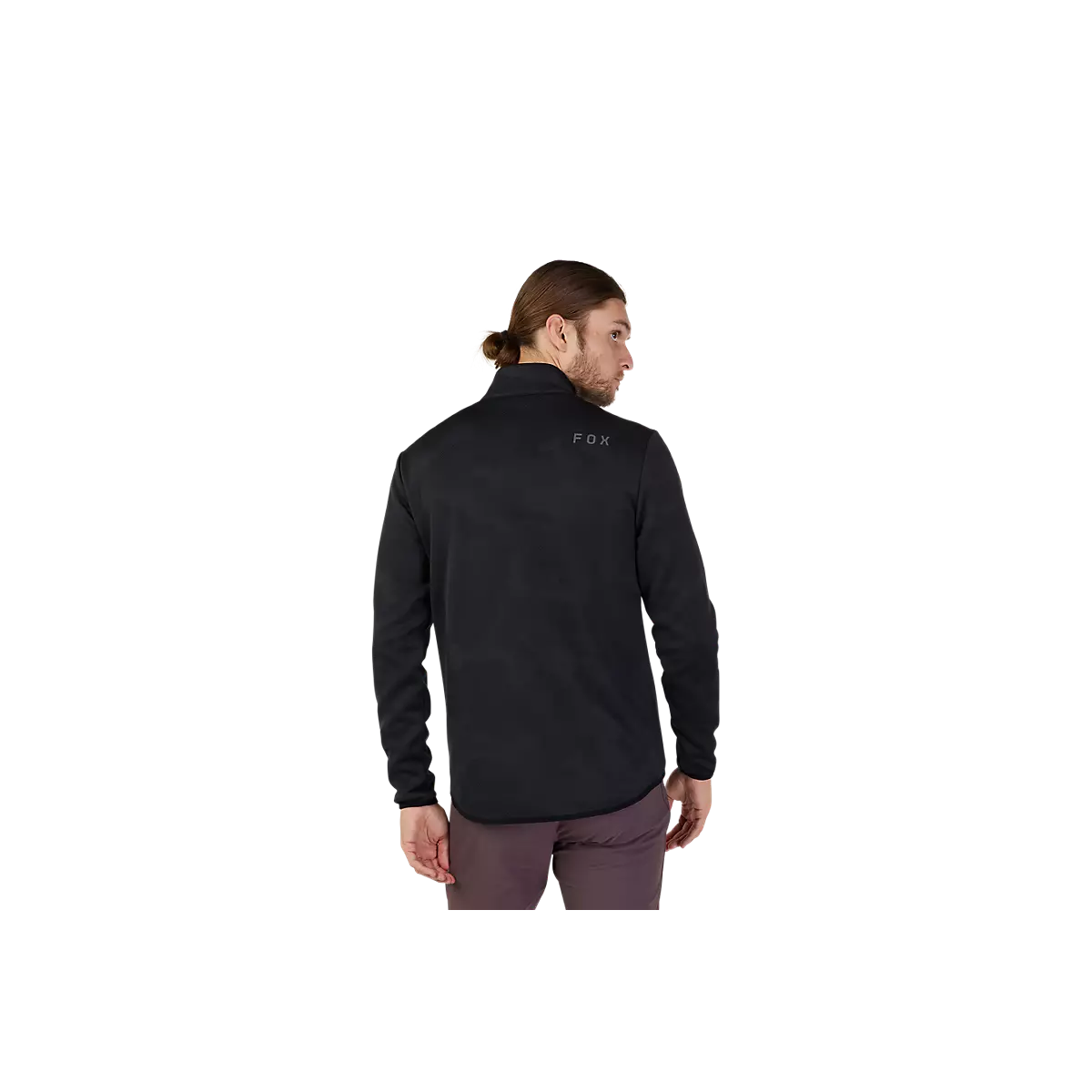 espalda de la Chaqueta Fox Ranger Mid-layer para bicicleta MTB o EBIKE para días de frío en color negro 31487-001