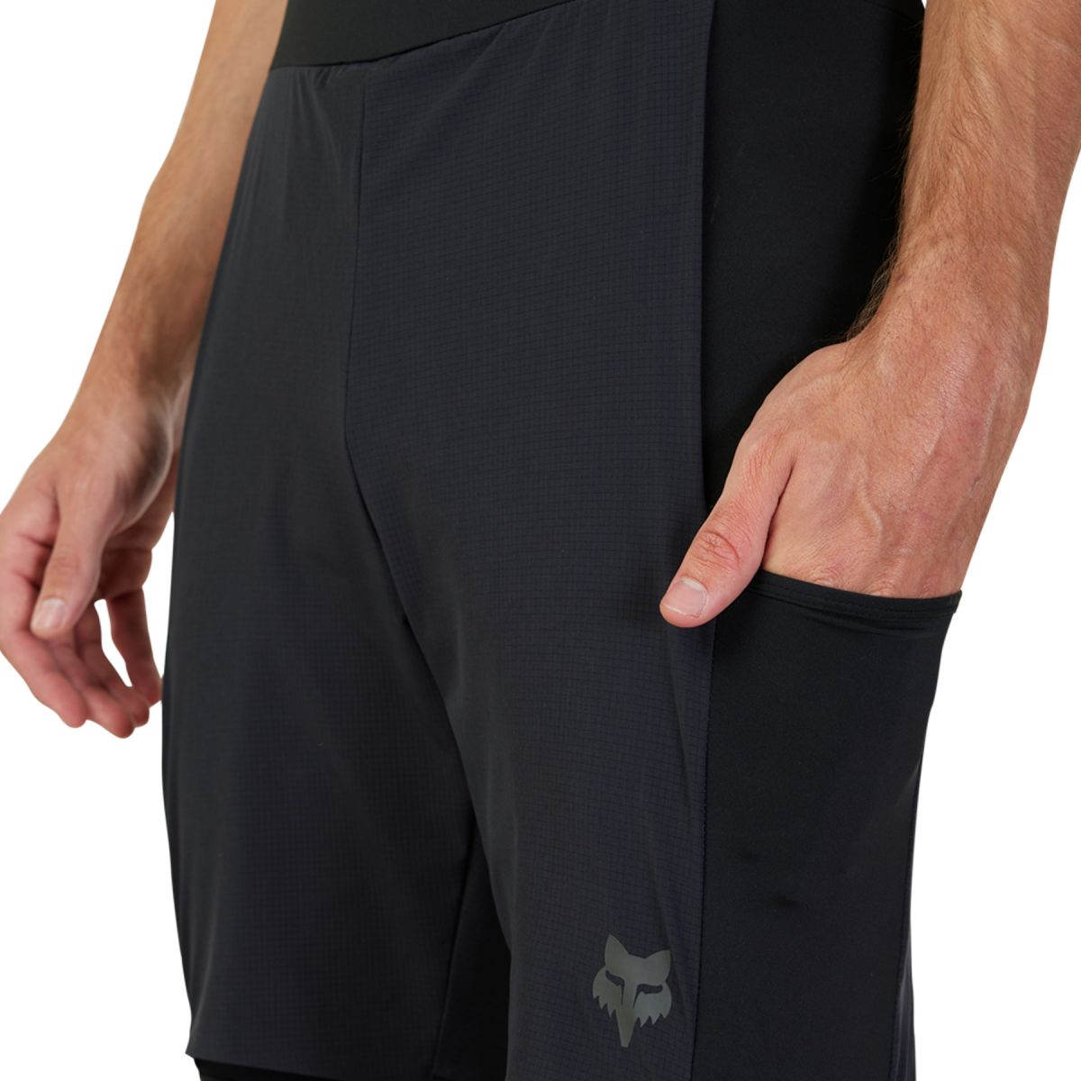 bolsillo del Culotte corto Fox Flexair Ascent para mtb o gravel negro 28886-001