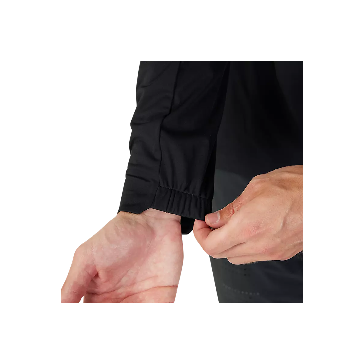 manga de la Chaqueta Fox Flexair Lite para bicicleta en color negro impermeable y paravientos 30111-001