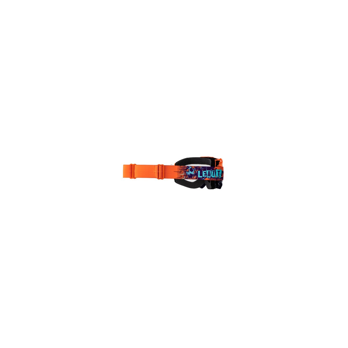 cinta naranja de Máscara Leatt Velocity 4.0 MTB orange lente transparente 83% | color naranja| LB8024070550