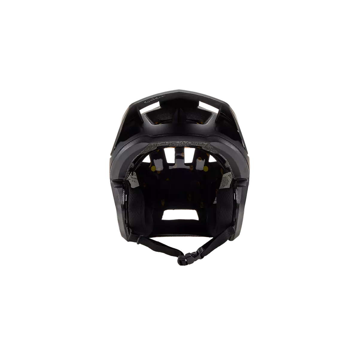 frontal del Casco de bicicleta de Enduro Fox Dropframe Mips negro New logo 31931-001