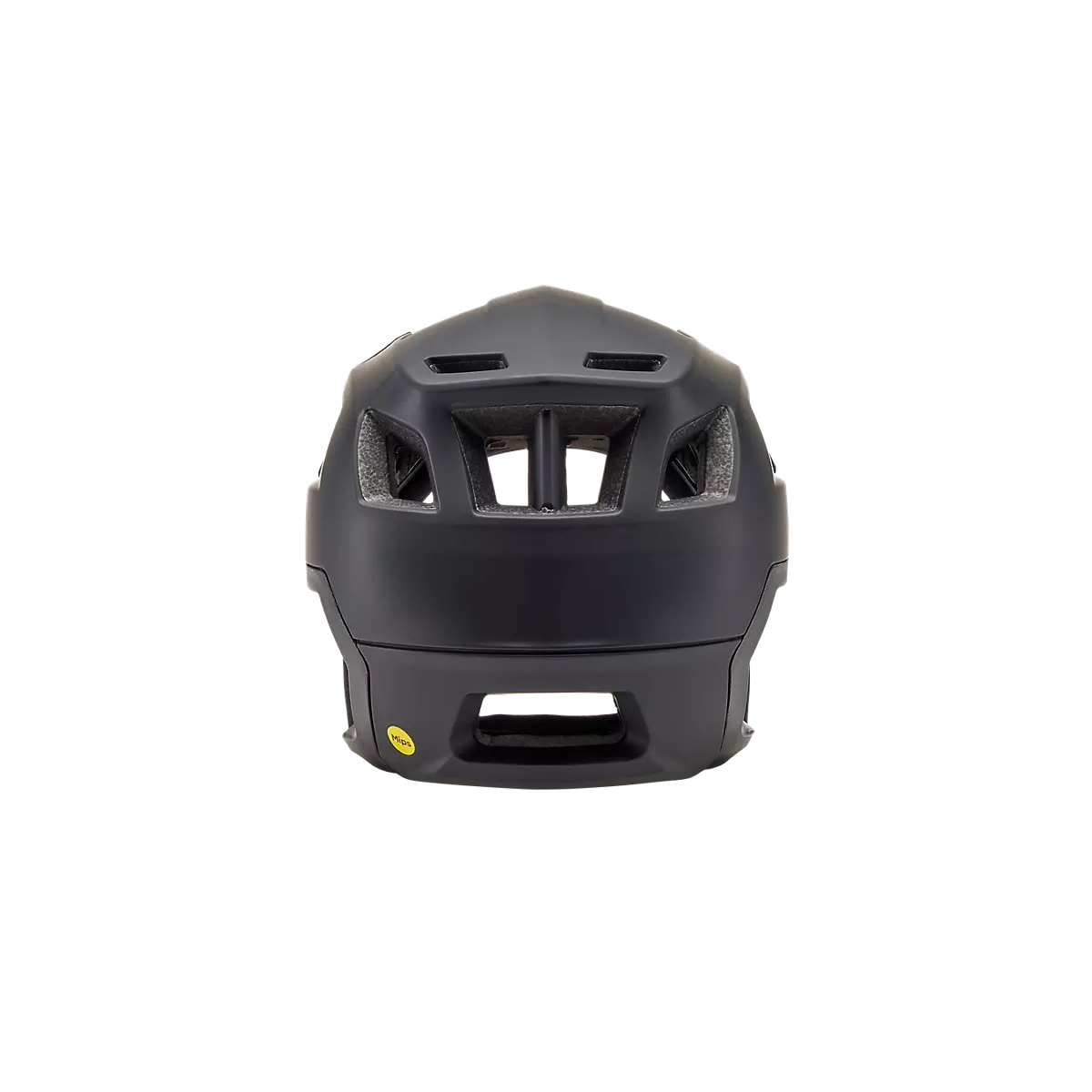 trasera del frontal del Casco de bicicleta de Enduro Fox Dropframe Mips negro New logo 31931-001