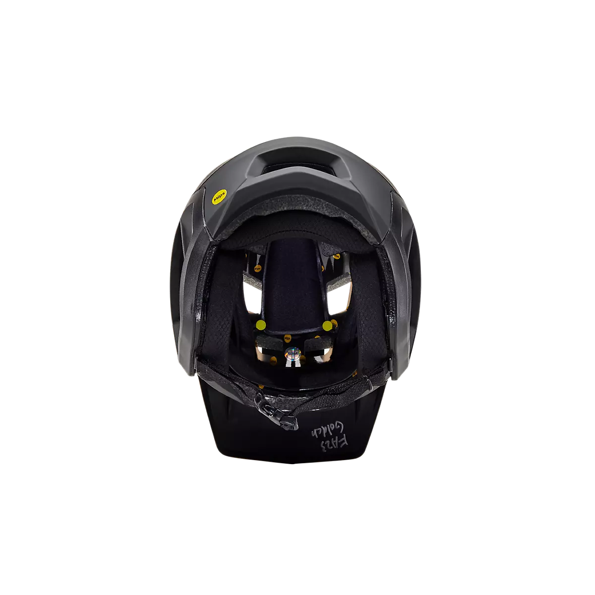 interior del frontal del Casco de bicicleta de Enduro Fox Dropframe Mips negro New logo 31931-001