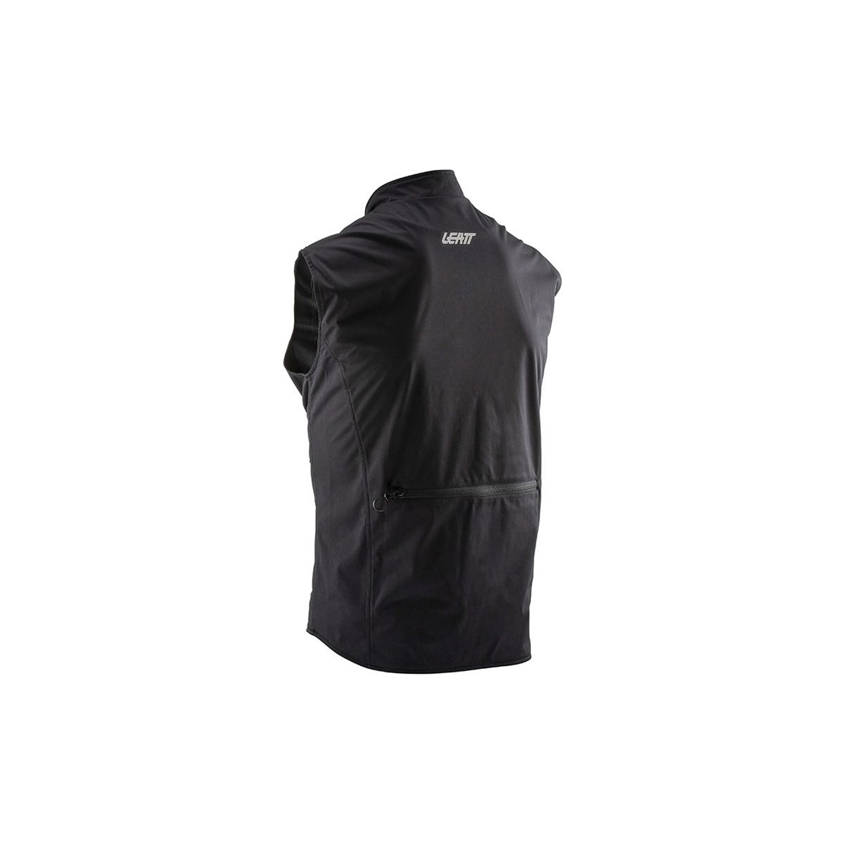 espalda del Chaleco paraviento e impermeable para bicicleta de enduro o eléctrica Leatt RaceVest Negro