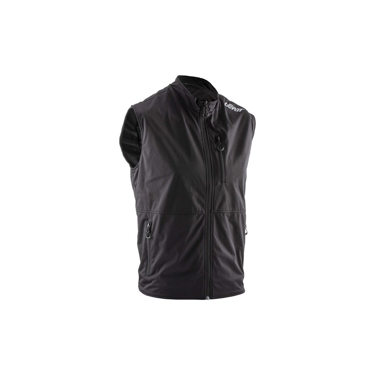 Chaleco paraviento e impermeable para bicicleta de enduro o eléctrica Leatt RaceVest Negro