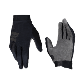 Guantes de bicicleta ligeros Leatt Mtb 1.0 GripR V24 en color negro