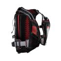 Mochila de hidratación Leatt Moto Hydradri WP 2.0 negro/roja con protección de espalda