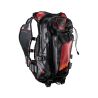 Mochila de hidratación Leatt Moto Hydradri WP 2.0 negro/roja con protección de espalda