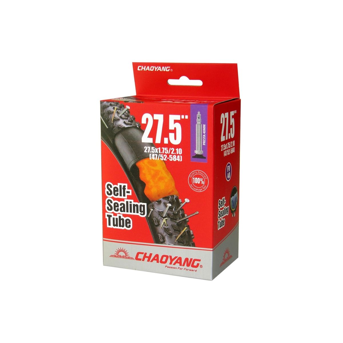 Cámara anti pinchazos Chaoyang 27.5x1.75/2,10 FV 40mm