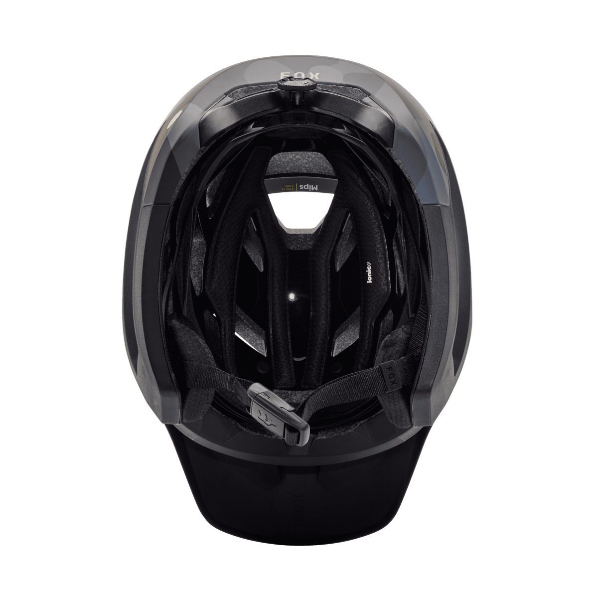 interior del Casco de enduro Fox Dropframe Pro camuflaje negro y gris 31454-247