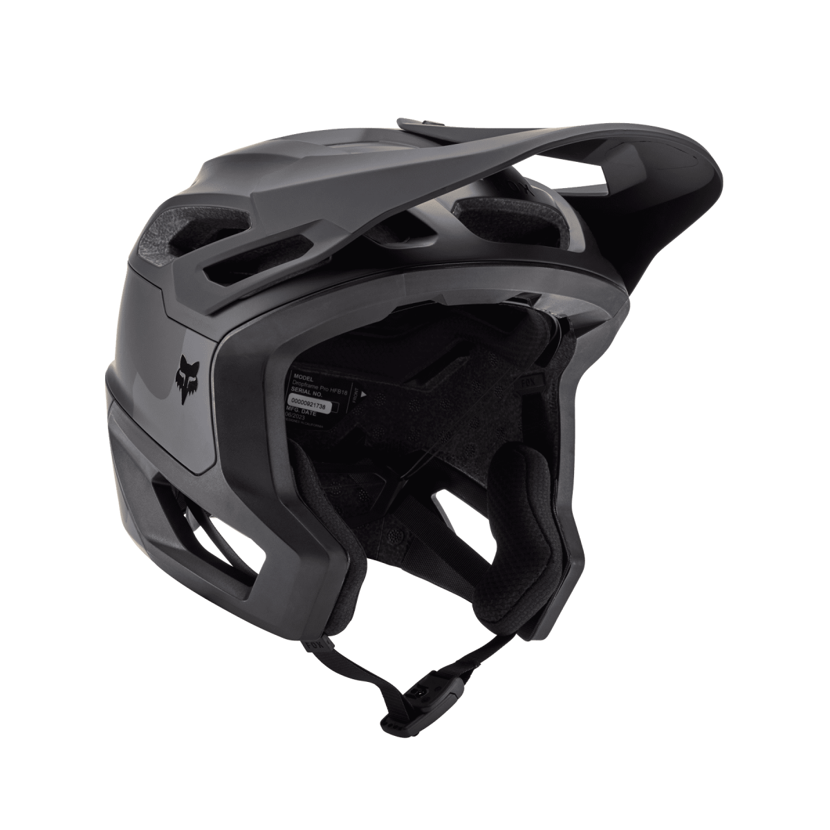 Casco de enduro Fox Dropframe Pro camuflaje negro y gris 31454-247