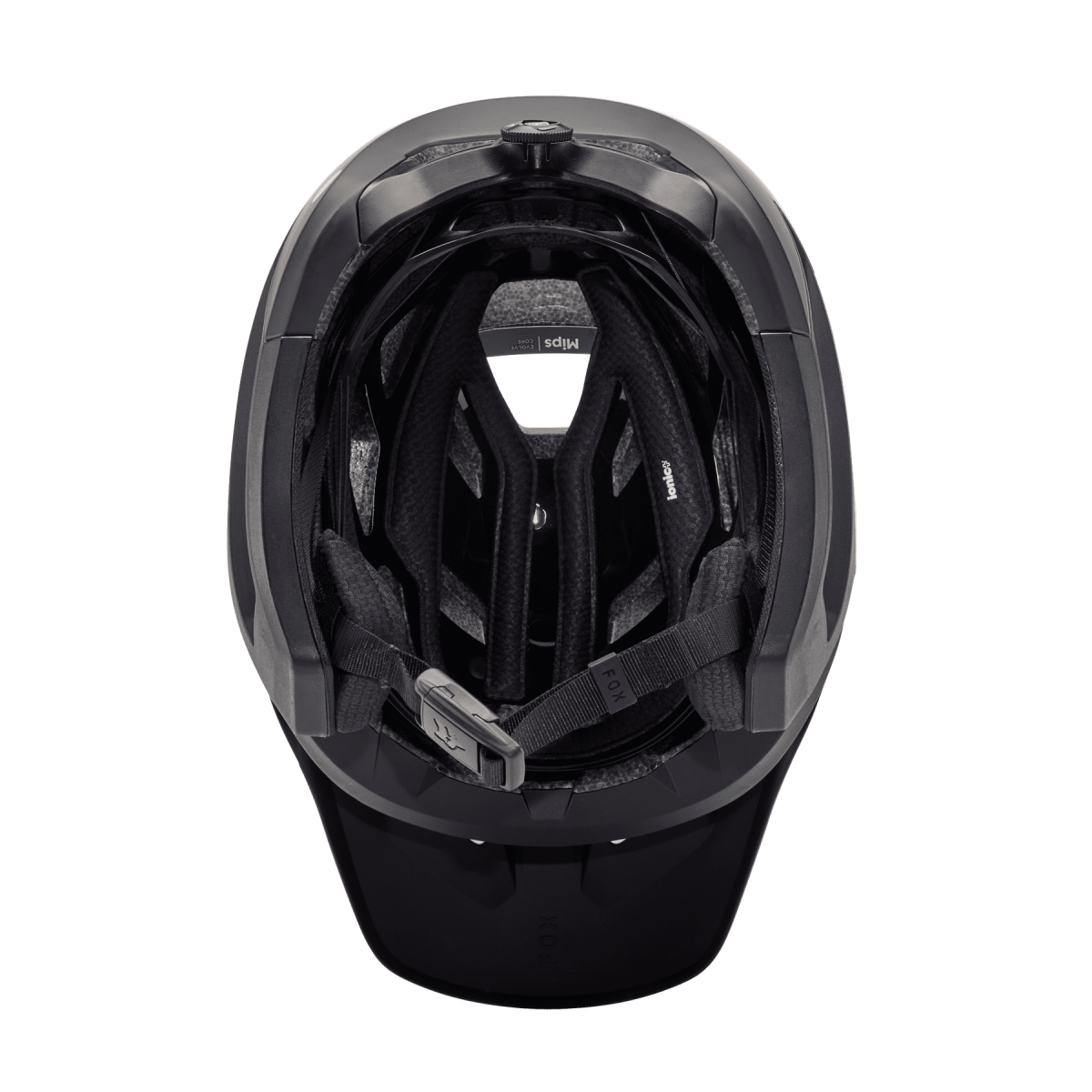 interior del Casco de enduro Fox Dropframe Pro negro mate 31457-255