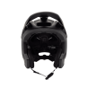 frontal del Casco de enduro Fox Dropframe Pro negro mate 31457-255