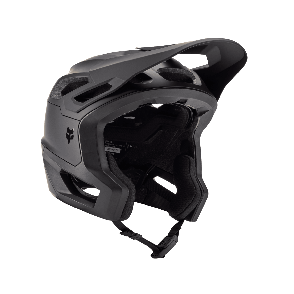 Casco de enduro Fox Dropframe Pro negro mate 31457-255