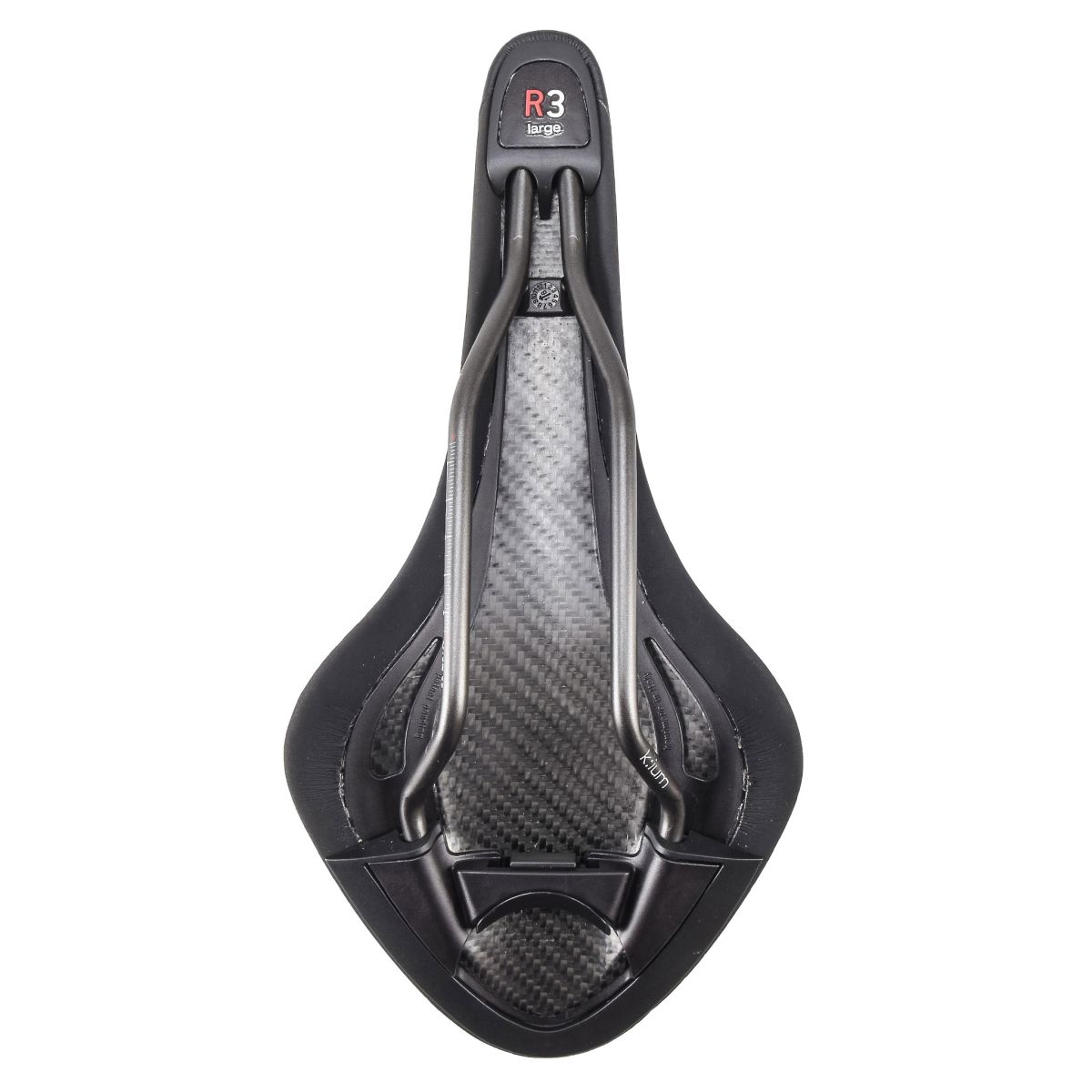 RAILES DEL Sillín Fizik Arione R3 Kium negro large 142x300mm - 210gr | OUTLET