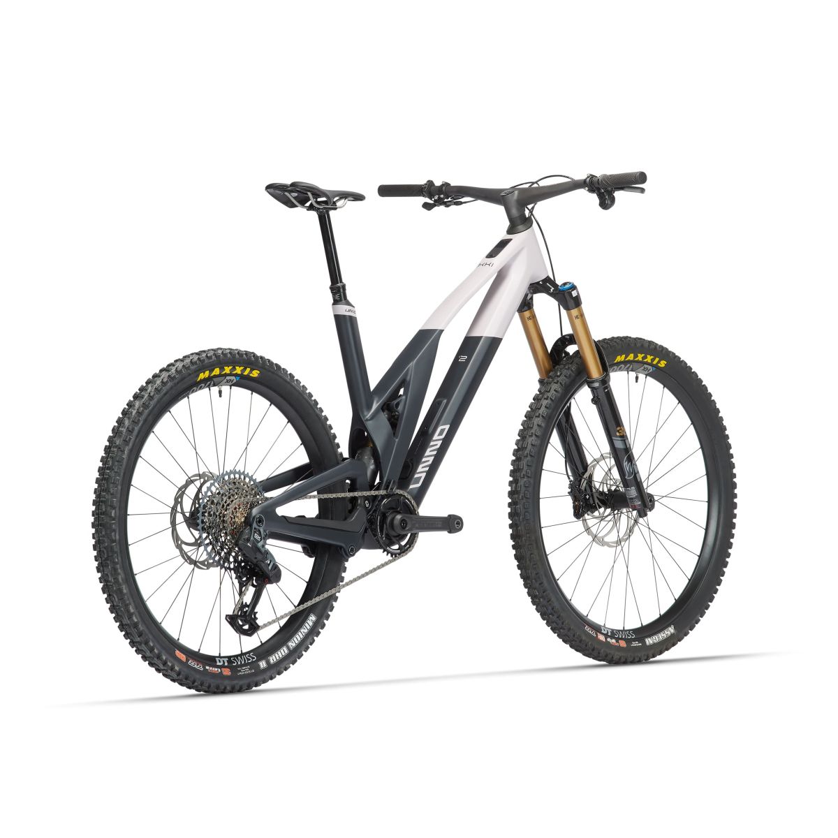 Bicicleta eléctrica de enduro ligera UNNO IKKI Race motor TQ 50Nm batería de 360Wh. FOX Kashima | Mullet | carbono