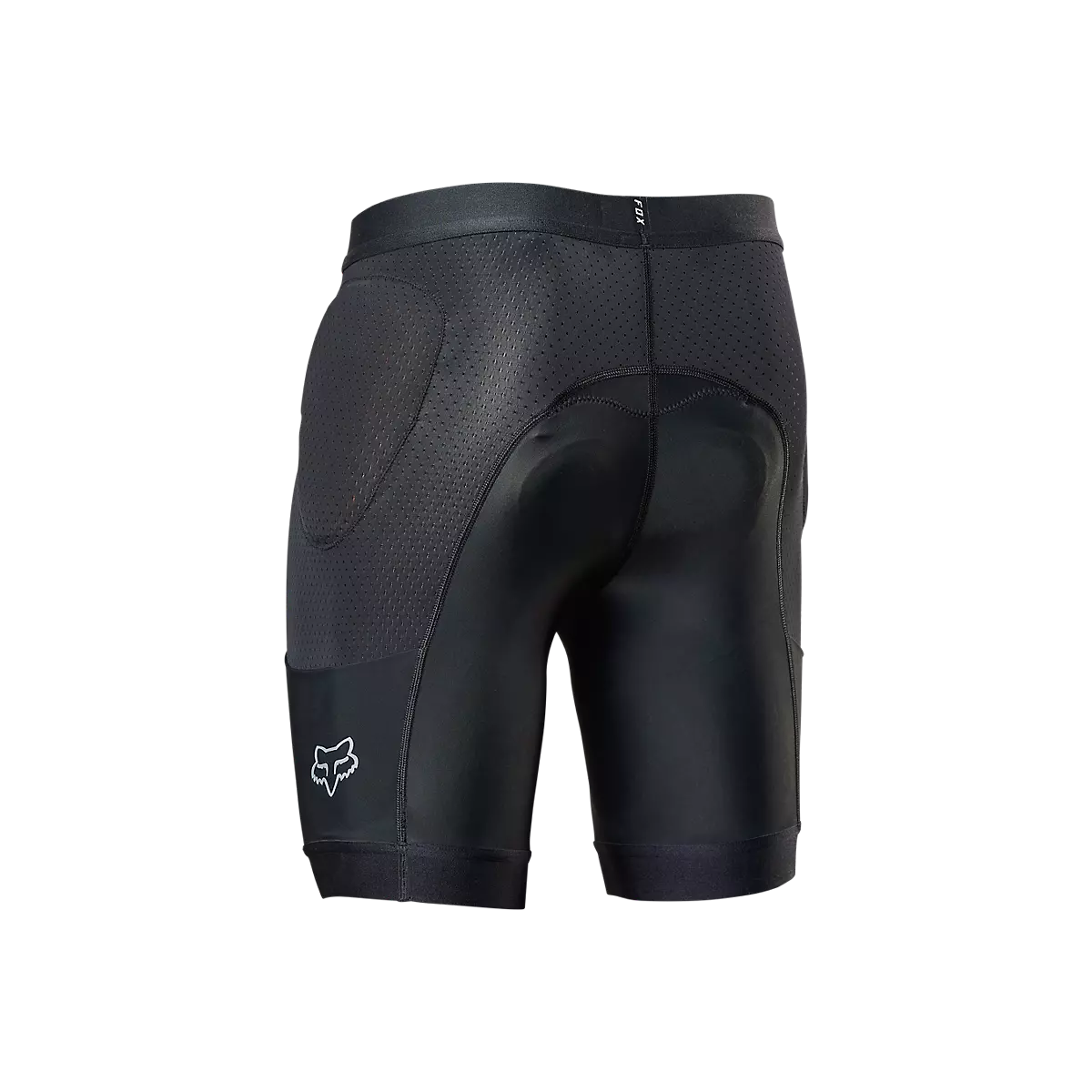 detalle del Culotte con protección y badana de calidad Fox Baseframe Pro D3O negro