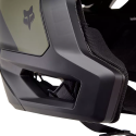 ventilacion del Casco de enduro Fox Dropframe Pro NYF verde, negro y rojo 31460-104