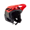 Casco de enduro Fox Dropframe Pro NYF verde, negro y rojo 31460-104