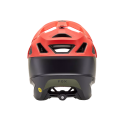 trasera del Casco de enduro Fox Dropframe Pro NYF verde, negro y rojo 31460-104