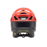 trasera del Casco de enduro Fox Dropframe Pro NYF verde, negro y rojo 31460-104