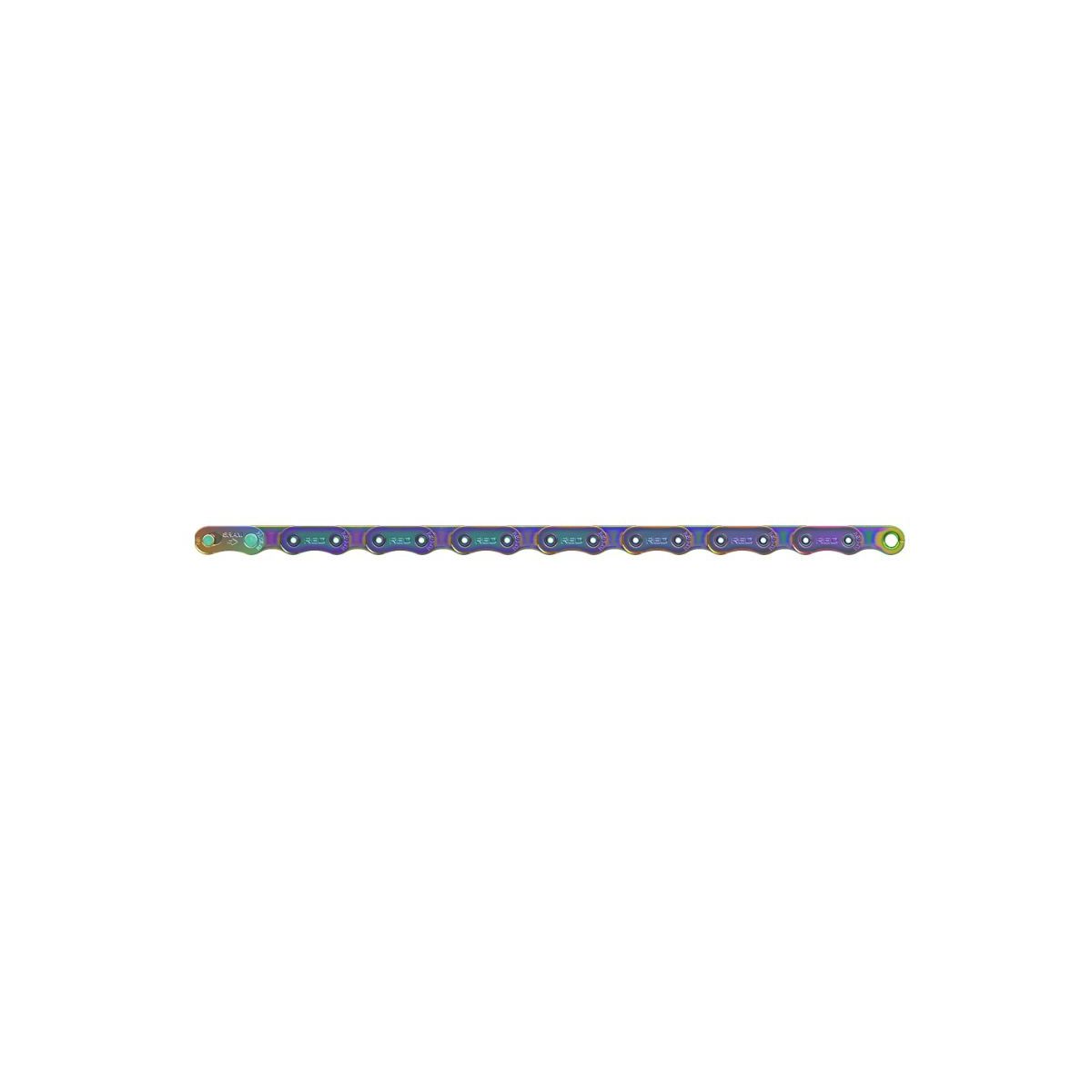 Cadena SRAM RED D1 flattop 120 eslabones Powerlock 12v ARCOIRIS oil slick 00.2518.052.001