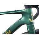 detalle del cuadro de carbono de la Bicicleta de gravel Liv Devote Advanced 2 2024 PARA MUJER en talla pequeña en color verde