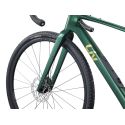 detalle del cuadro de carbono de la Bicicleta de gravel Liv Devote Advanced 2 2024 PARA MUJER en talla pequeña en color verde