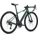 Bicicleta con cuadro de carbono de gravel Liv Devote Advanced 2 2024 PARA MUJER en talla pequeña en color verde