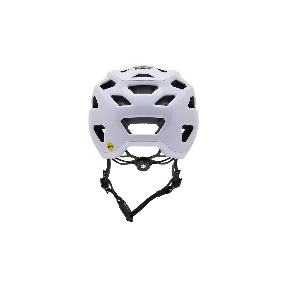 trasera del Casco Fox Crossframe Pro MTB Gravel / Carretera en color blanco brillante