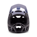 frontal del Casco integral de enduro Fox Proframe RS TAUNT 32206 negro y blanco