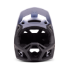 frontal del Casco integral de enduro Fox Proframe RS TAUNT 32206 negro y blanco