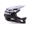 lateral del Casco integral de enduro Fox Proframe RS TAUNT 32206 negro y blanco