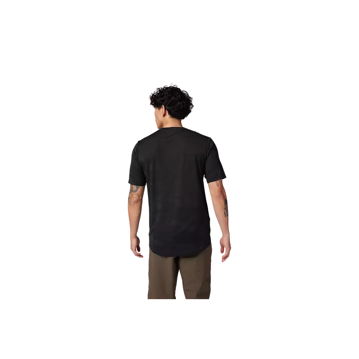 Camiseta técnica de manga corta Fox Ranfger Tru Dri disponible en color negro y varias tallas.