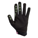 palma de los Guantes Fox Defend Race negro amarillo con protección en los nudillos