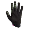 palma de los Guantes Fox Defend Race negro amarillo con protección en los nudillos