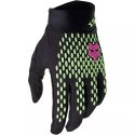 Guantes Fox Defend Race negro amarillo con protección en los nudillos
