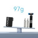 Mini Compresor de Aire con Manometro Cycplus AS2 peso ligero 97gr