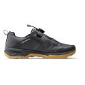 lateral de las Zapatillas Northwave Crossland Plus plataforma negro gris