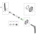 Anillo de bloqueo de plato y arandela Shimano FC-M8100 Y0J698060