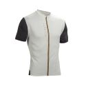 Maillot de manga corta Leatt MTB Trail 3.0 con cremallera en color crema
