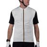 Maillot de manga corta Leatt MTB Trail 3.0 con cremallera en color crema para gravel y mtb