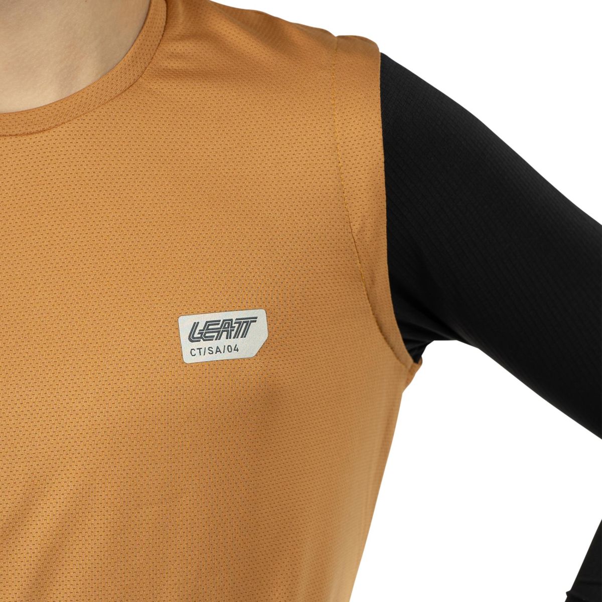 logo leatt del Kit Leatt MTB 1.0 Ride Junior Camiseta manga larga + pantalón largo naranja rust