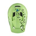 superior del Casco de bicicleta de descenso integral Leatt MTB Gravity 1.0 V25 Junior amarillo