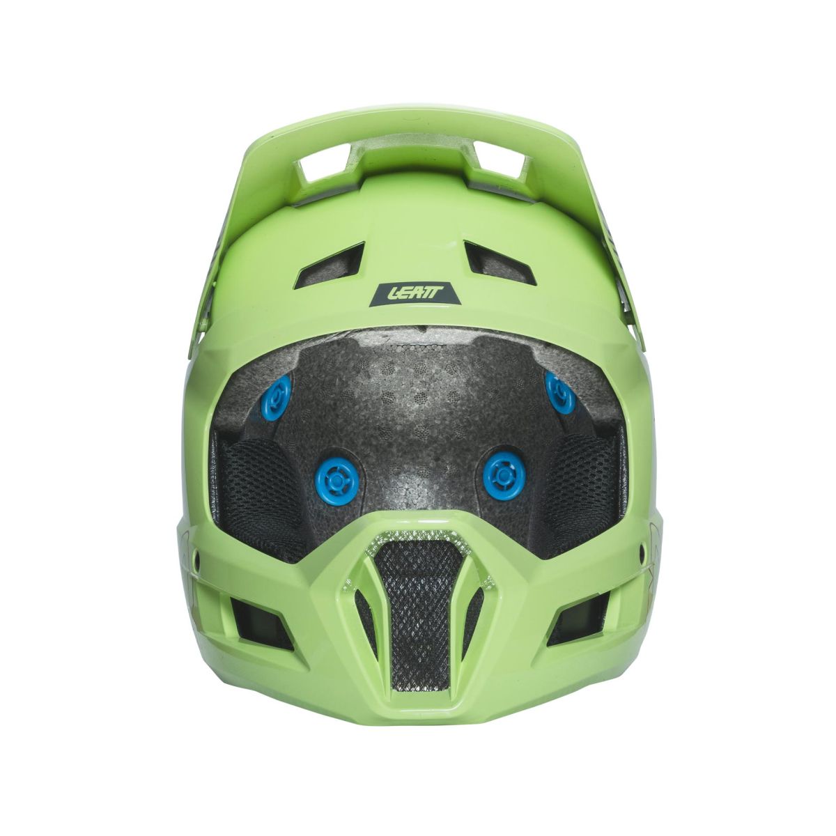 interior del Casco de bicicleta de descenso integral Leatt MTB Gravity 1.0 V25 Junior amarillo