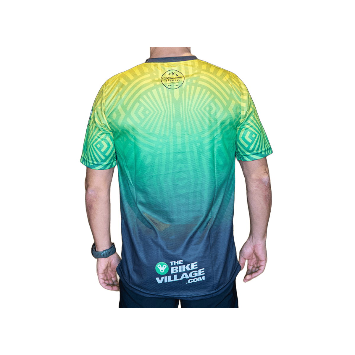 espalda de Camiseta manga Corta The Bike Village Tropical Enduro Descenso